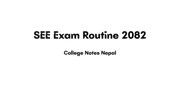 SEE Exam Routine 2082